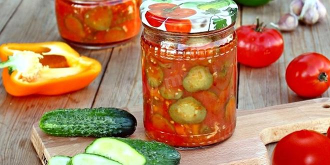 Рецепт лечо из огурцов на зиму пальчики оближешь с помидорами