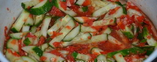 Шаг 5: лечо из огурцов на зиму