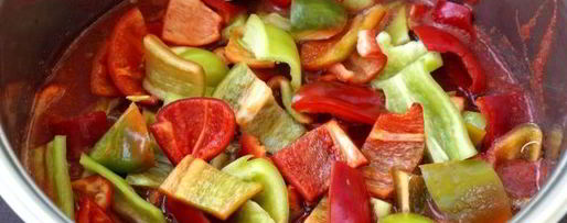 Шаг 6: лечо из перца и помидоров без уксуса