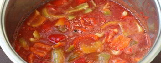 Шаг 7: лечо из перца и помидоров без уксуса