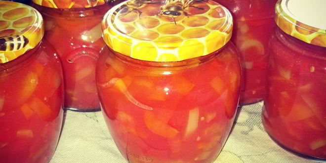 Рецепт лечо из перца и помидоров