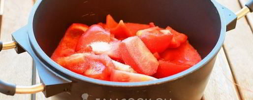 Шаг 8: лечо из помидоров и перца с чесноком