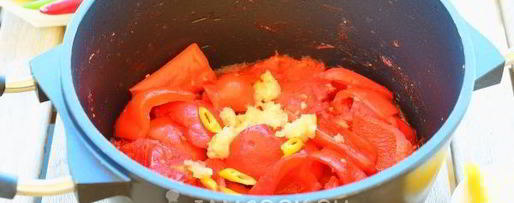 Шаг 10: лечо из помидоров и перца с чесноком
