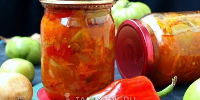 Рецепт лечо из зеленых помидоров