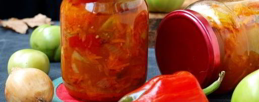 Шаг 7: лечо из зеленых помидоров