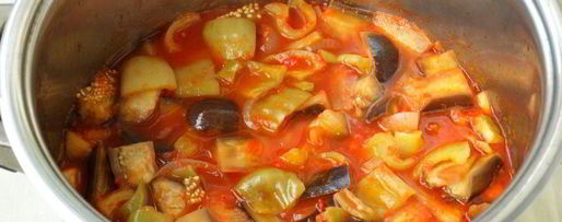 Шаг 7: лечо с баклажанами на зиму