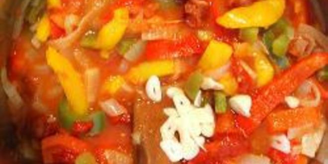 Рецепт лечо с колбасой