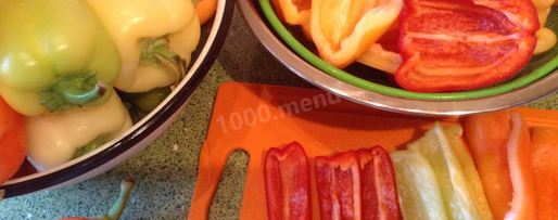 Шаг 2: лечо с перцами на зиму