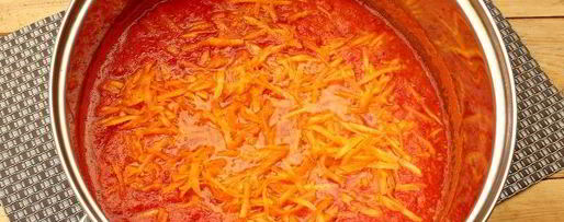 Шаг 6: лечо с помидорами, перцем и морковью