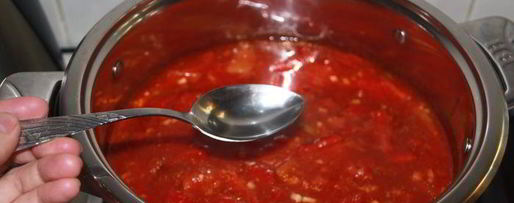 Шаг 11: лечо с виноградным соком