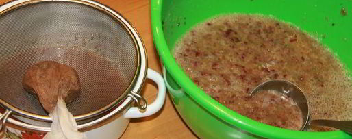 Шаг 3: лечо с виноградным соком