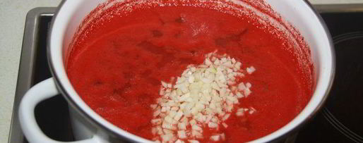 Шаг 5: лечо с виноградным соком