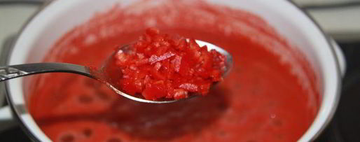 Шаг 6: лечо с виноградным соком