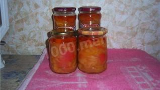 Рецепт Ленивого лечо с луком перцем и морковью