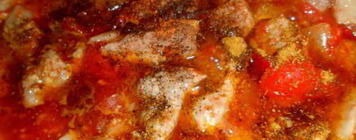 Шаг 3: поджарки из свинины с лечо