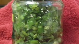 Рецепт Лука зеленого на зиму