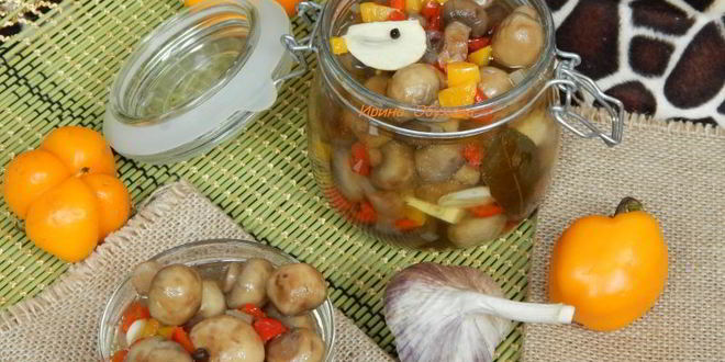 Рецепт быстрых маринованных шампиньонов
