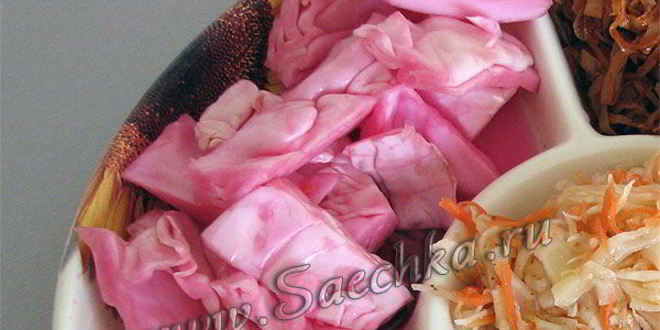 Рецепт красной маринованной капусты