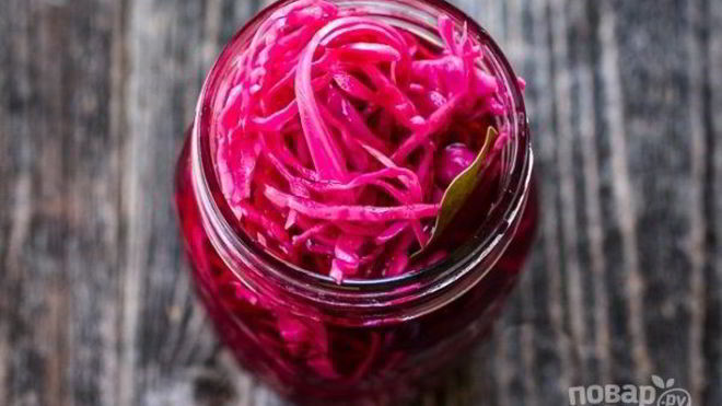 Рецепт Краснокочанной капусты маринованной