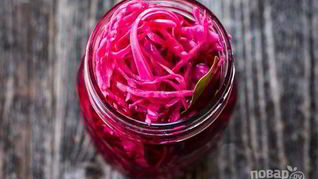 Рецепт Краснокочанной капусты маринованной