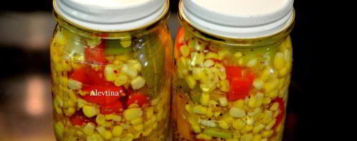 Шаг 3: маринованной кукурузы со сладким перцем