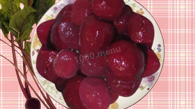 Рецепт Маринованной свеклы целиком на зиму