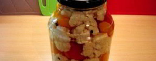 Шаг 3: маринованной цветной капусты на зиму в банках