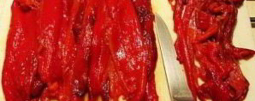 Шаг 2: маринованного болгарского перца в масле