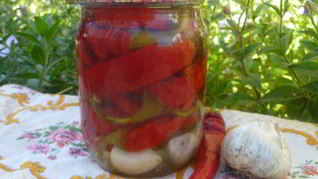 Рецепт Маринованного горького перца