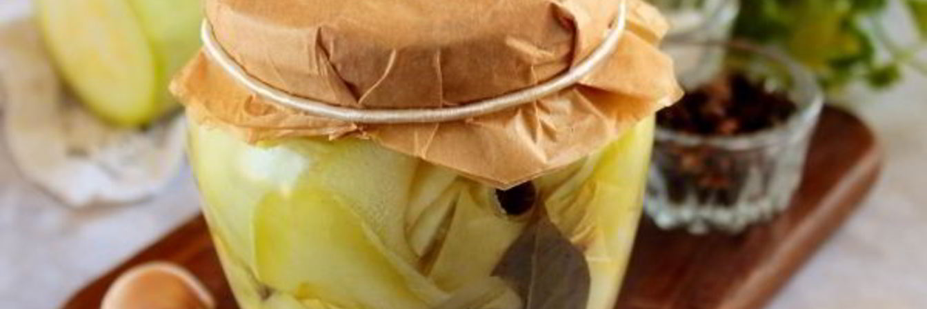 Рецепт Маринованных кабачков слайсами на зиму