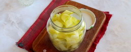 Шаг 4: маринованных кабачков слайсами на зиму