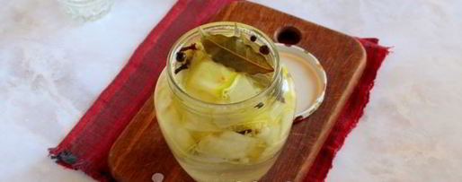 Шаг 7: маринованных кабачков слайсами на зиму