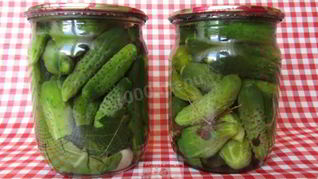 Рецепт Маринованных корнишонов с чесноком и хреном