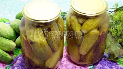 Рецепт Маринованных огурцов в литровых банках