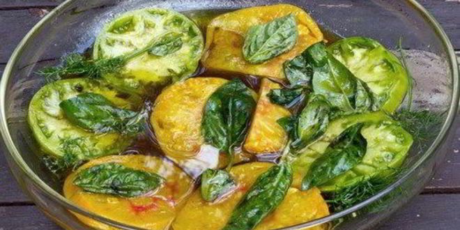 Рецепт маринованных зеленых помидоров