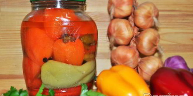 Рецепт перца, маринованного целиком