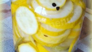 Рецепт Вкусных и быстрые маринованные кабачки на зиму