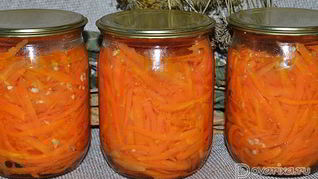 Рецепт Моркови с чесноком на зиму