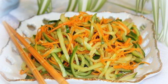 Рецепт огурцов по-корейски на зиму