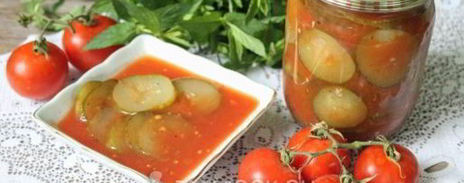 Шаг 13: огурцов в томатной заливке на зиму