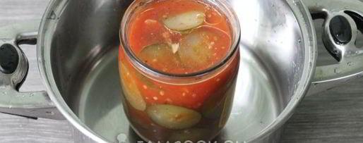 Шаг 11: огурцов в томатной заливке на зиму