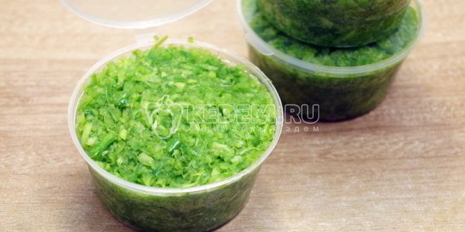 Рецепт пасты из чесночных стрелок на зиму заморозка