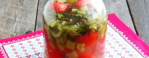 Шаг 15: помидоров, квашенных с чесноком и зеленью