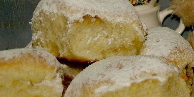 Рецепт булочек с яблочным повидлом
