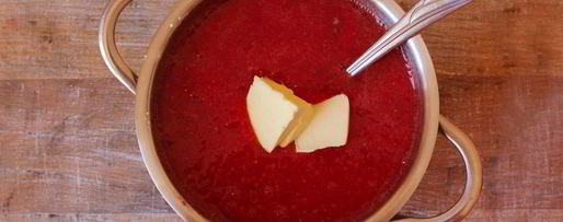 Шаг 4: повидла из клубники