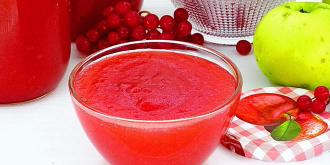 Рецепт повидла из яблок и калины