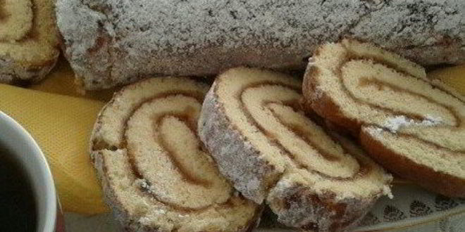 Рецепт рулета с яблочным повидлом