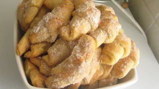 Рецепт Рулетиков из творожного теста с повидлом