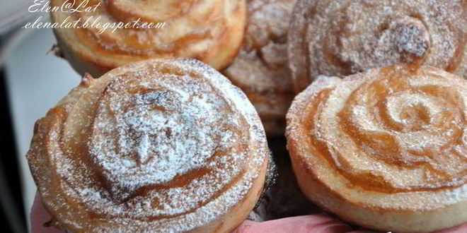 Рецепт вертушек из творожного теста с яблочным повидлом