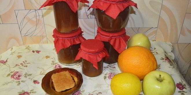 Рецепт яблочного повидла с цитрусами